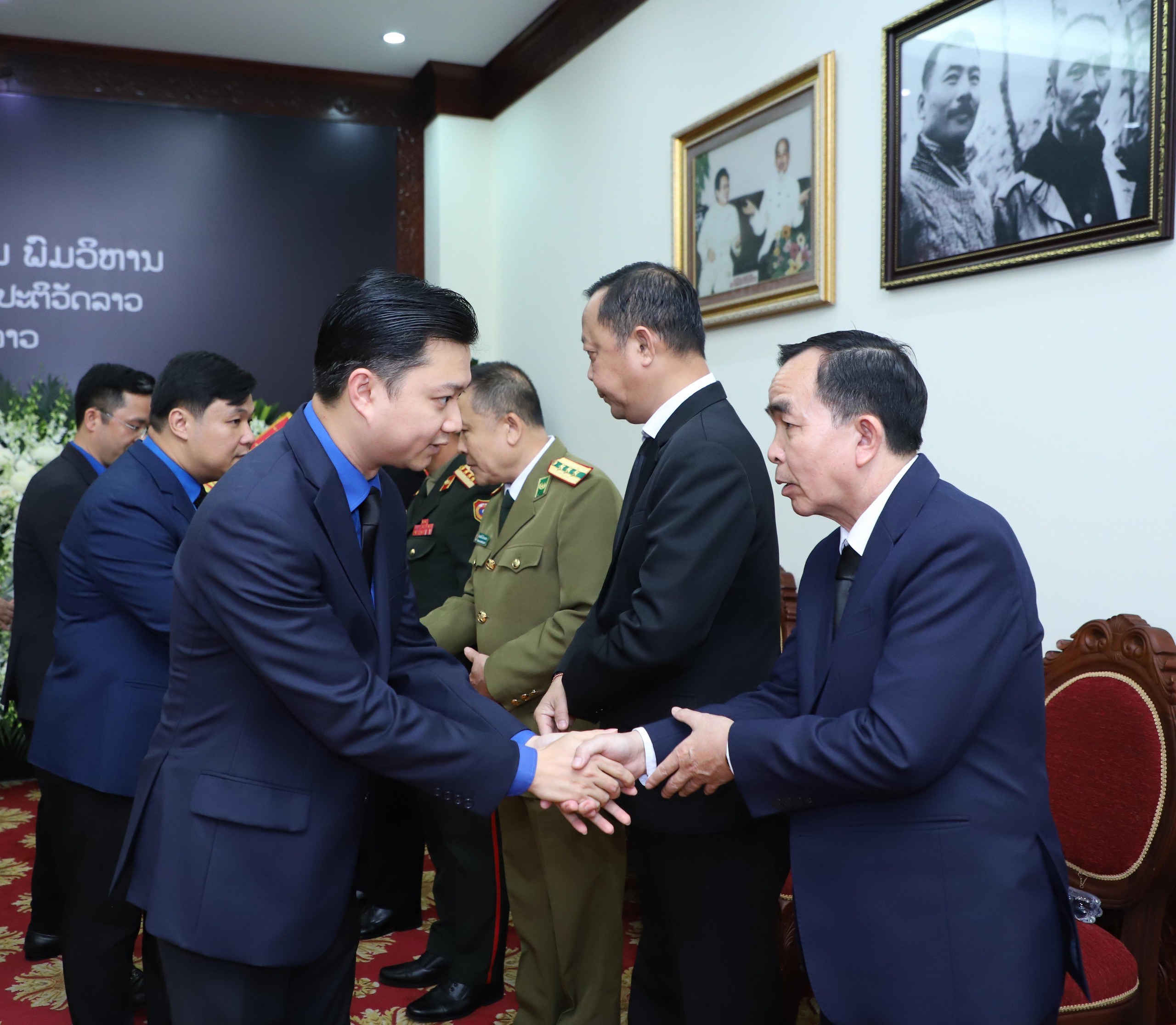 Lãnh đạo T.Ư Đoàn viếng Chủ tịch Quốc hội Lào- Ảnh 3.