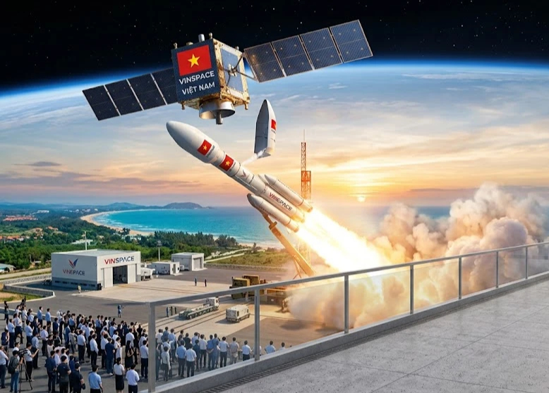 Chấn động: VinSpace 'chốt kèo' với SpaceX, chuẩn bị phóng vệ tinh Việt Nam vào vũ trụ - Ảnh 1.