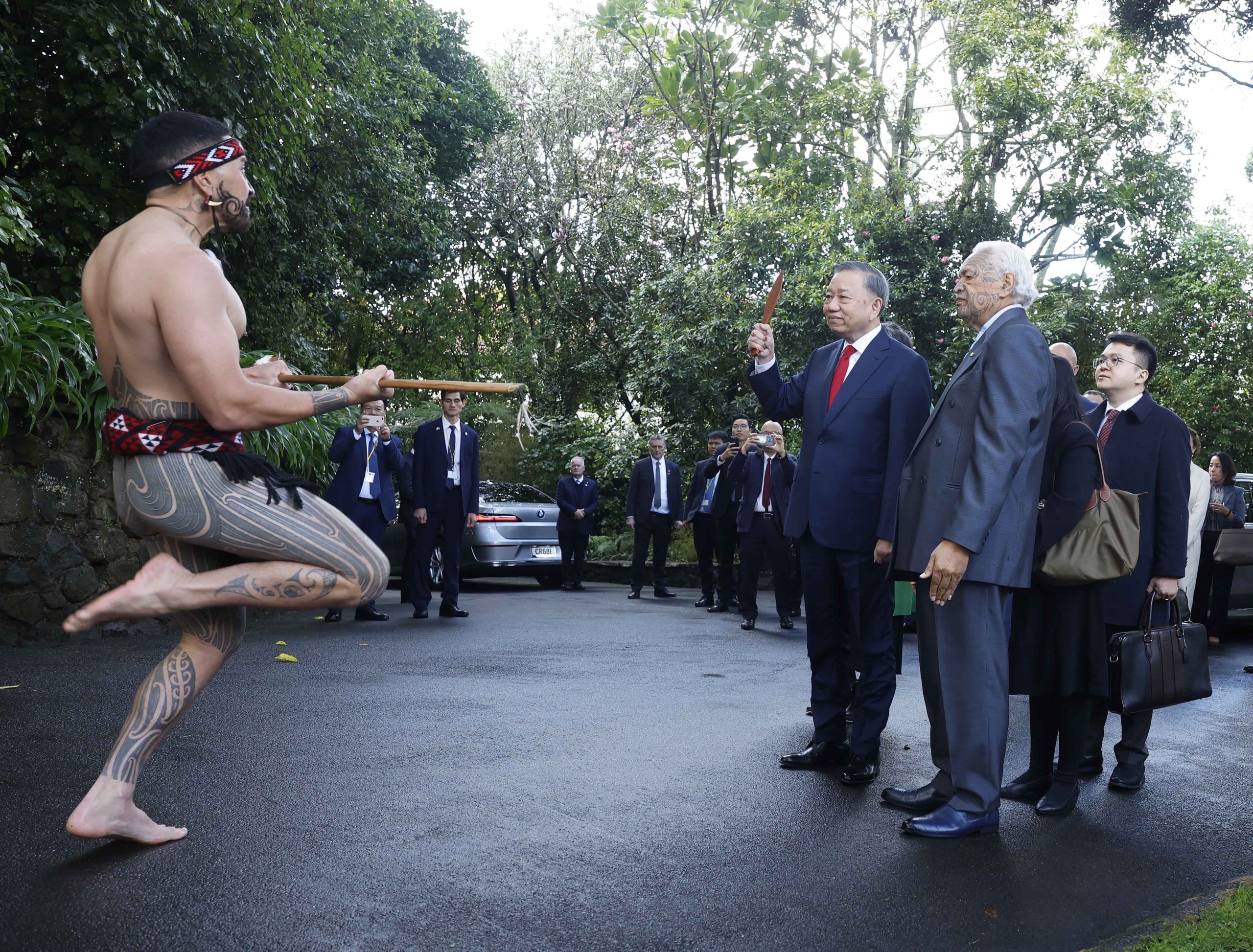Lễ đ&oacute;n Tổng B&iacute; thư, Chủ tịch nước T&ocirc; L&acirc;m thăm New Zealand- Ảnh 1.