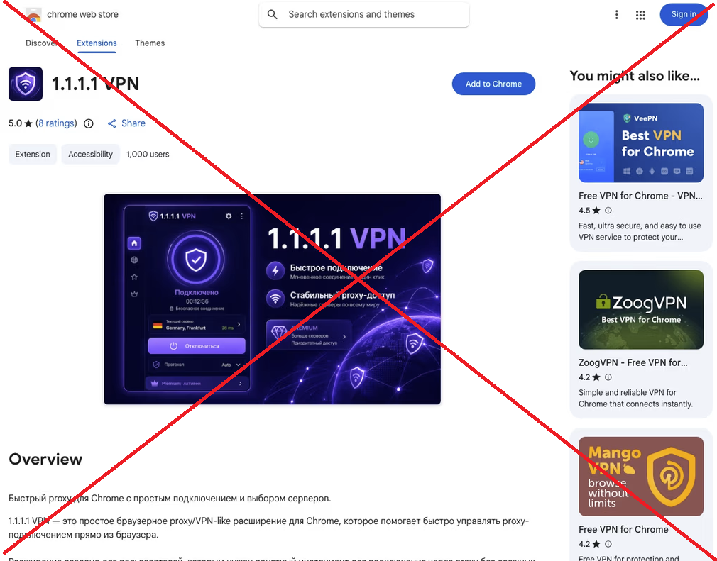 Người dùng Chrome cần cẩn thận với hàng trăm tiện ích VPN giả mạo - Ảnh 1.