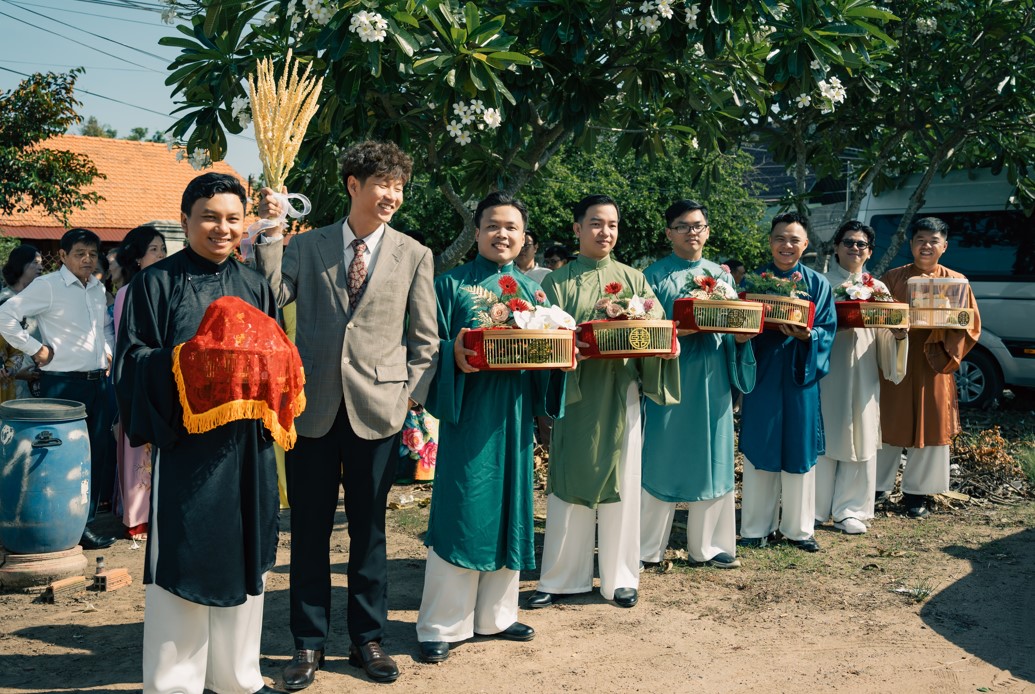Cặp đôi chặt tre, chặt chuối, hái hoa dừa làm đám hỏi Nam Bộ xưa- Ảnh 3.