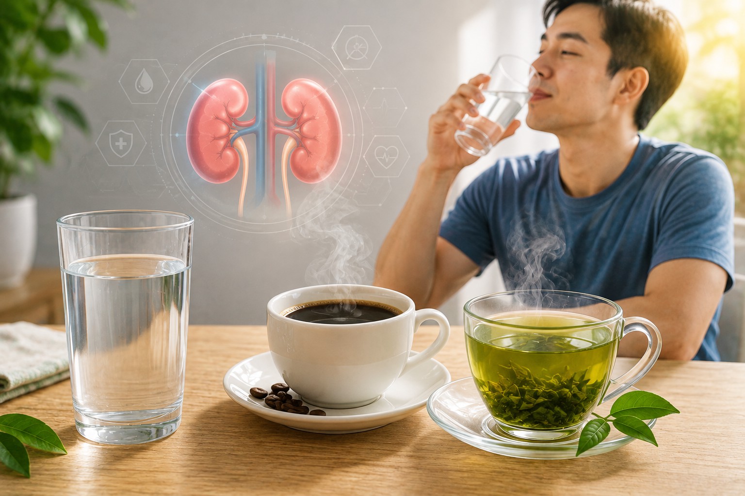 Buổi sáng nên uống gì để hỗ trợ chức năng thận? - Ảnh 2.