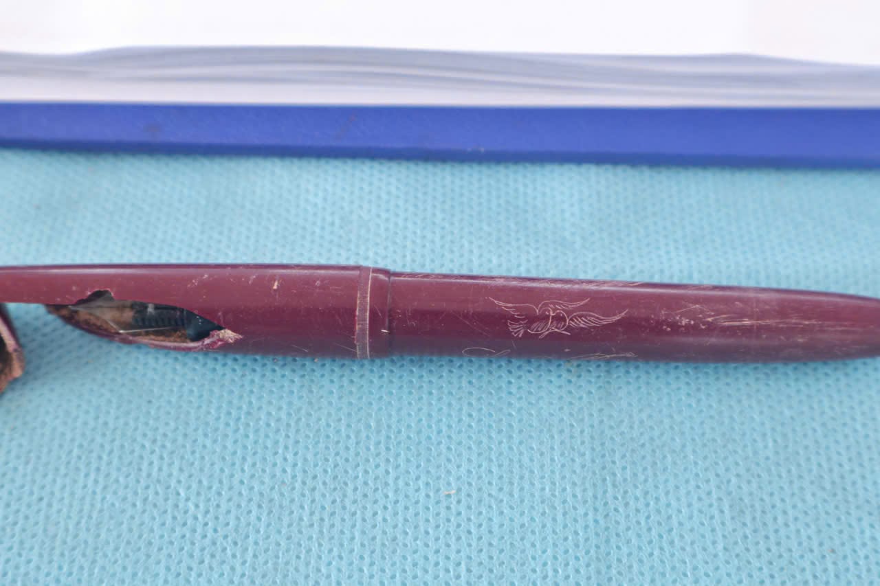 Phát hiện chiếc bút khắc chữ Long Bắc trong mộ liệt sĩ ở Gia Lai- Ảnh 2.