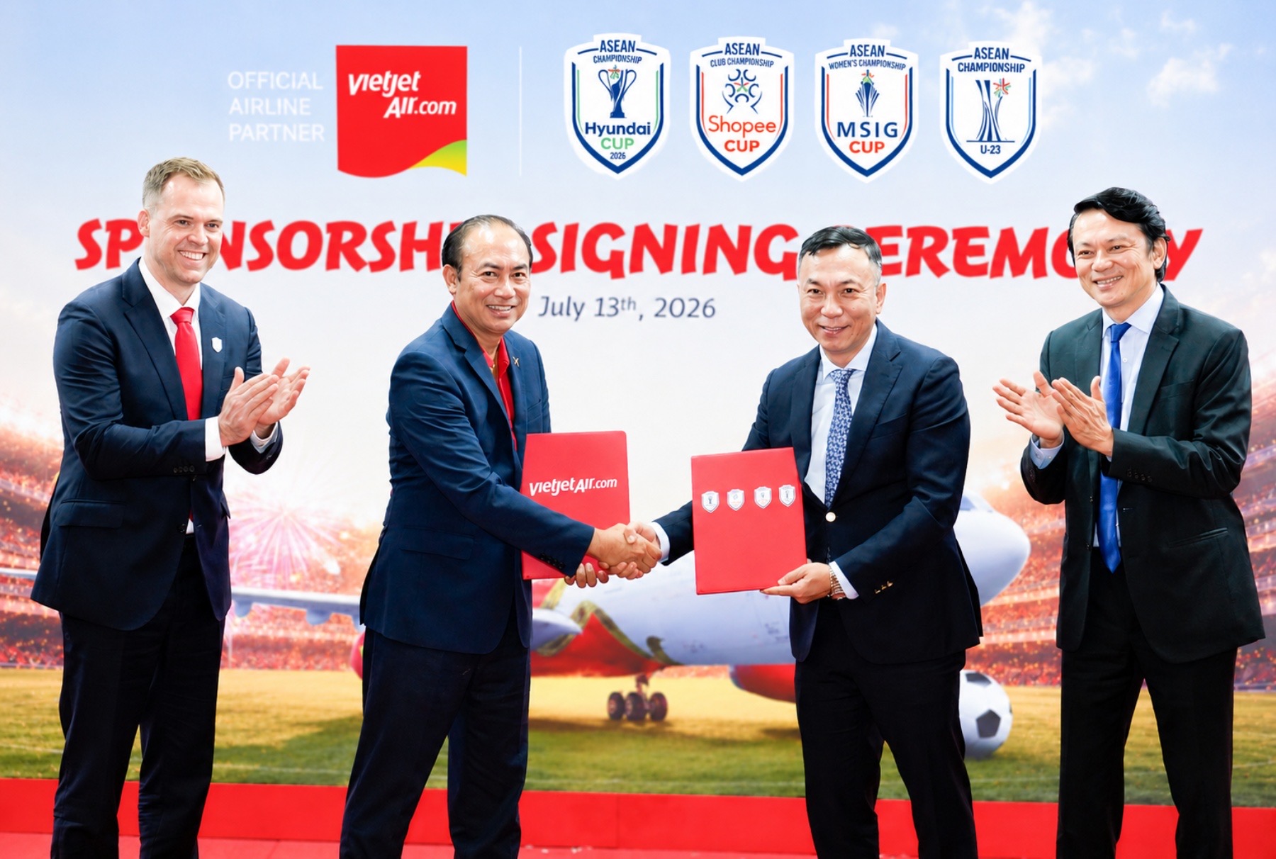 Vietjet và Vikki “tiếp lửa” - Việt Nam rực đỏ Bangkok, - Ảnh 3.