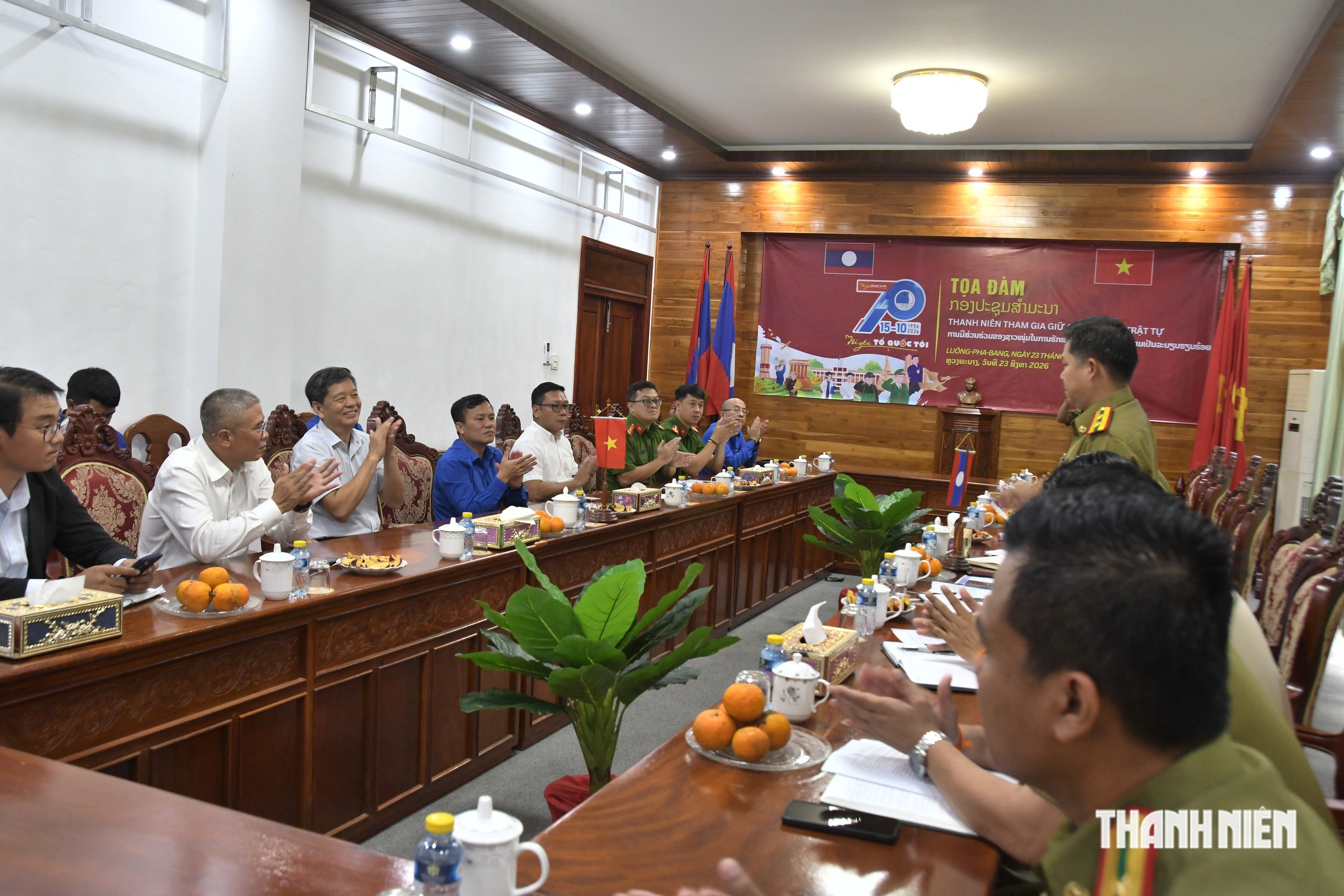 Thanh niên Việt – Lào chia sẻ cách hiệu quả trong giữ gìn an ninh, trật tự - Ảnh 2.