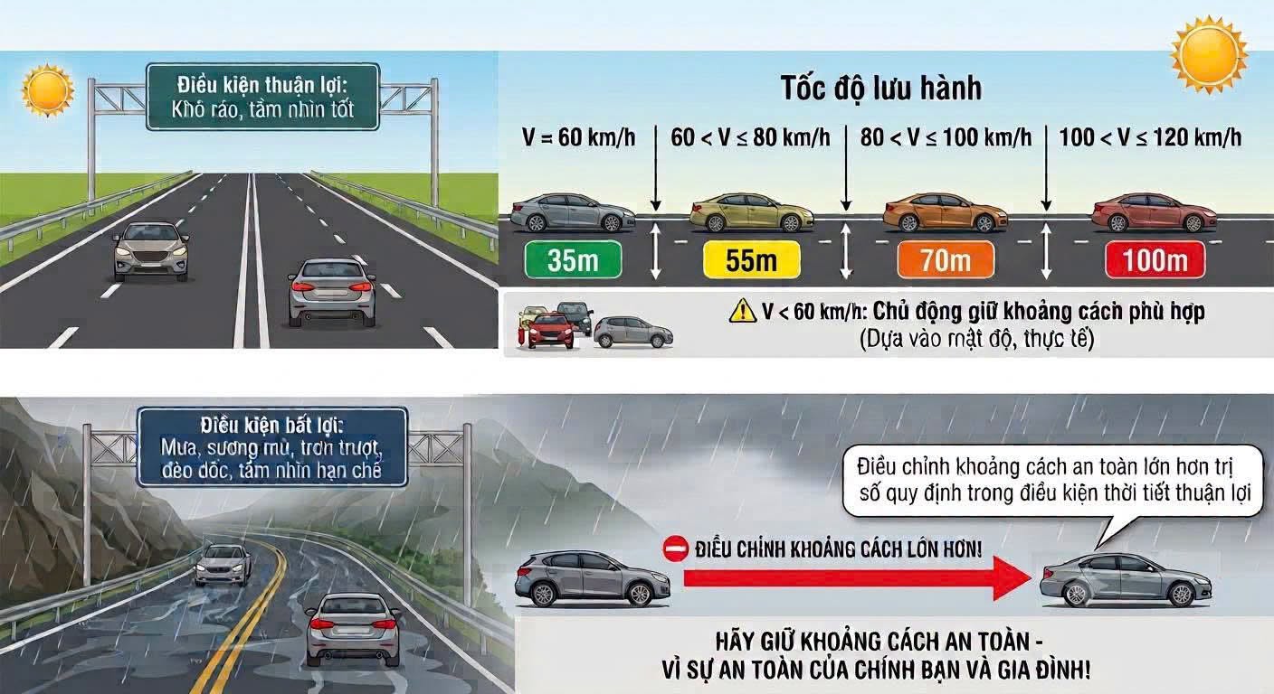 Lái xe thế nào để không bị phạt lỗi khoảng cách an toàn? - Ảnh 1.