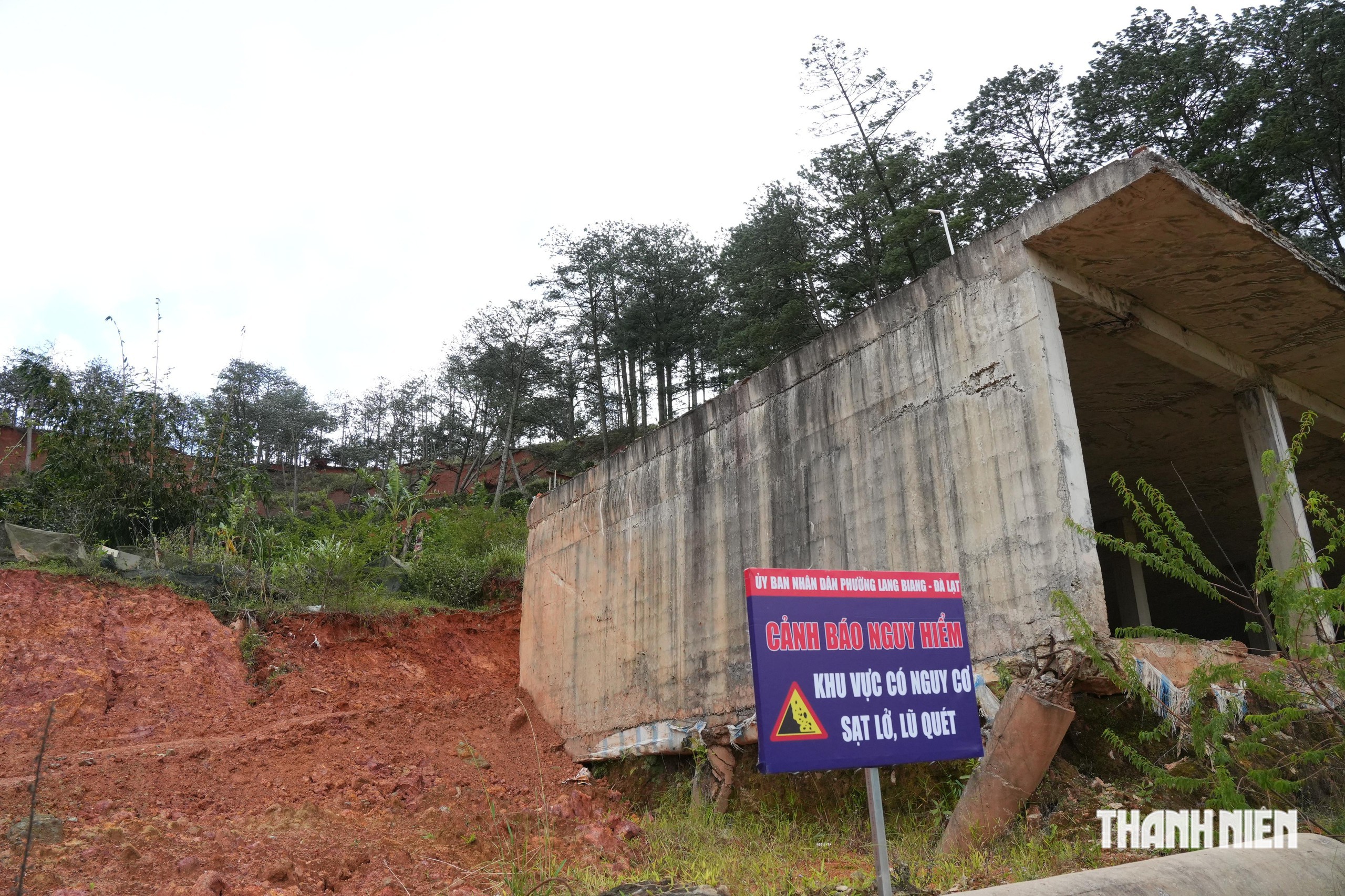 Sạt lở đồi thông ở Đà Lạt đe dọa công trình, đường và hệ thống điện- Ảnh 5.