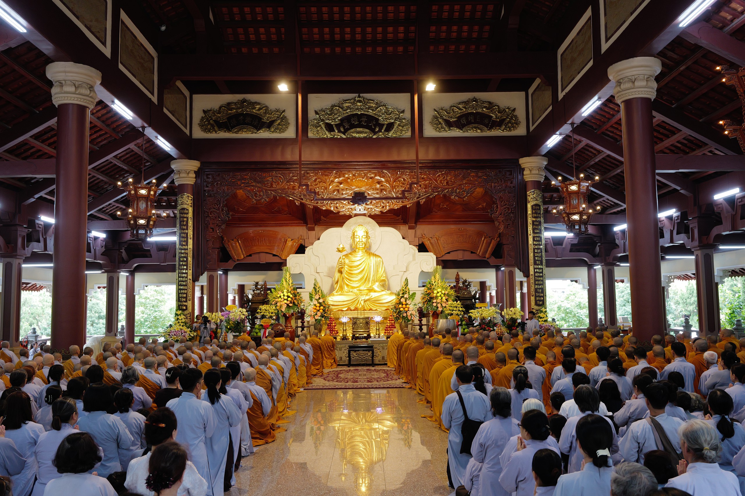 Lễ Kh&aacute;nh tuế H&ograve;a thượng Th&iacute;ch Thanh Từ, T&ocirc;ng chủ Thiền ph&aacute;i Tr&uacute;c L&acirc;m Việt Nam - Ảnh 1.