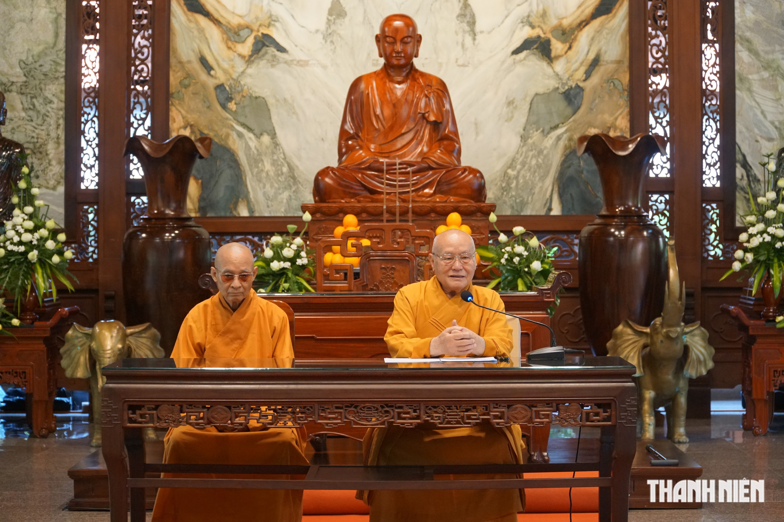 Lễ Kh&aacute;nh tuế H&ograve;a thượng Th&iacute;ch Thanh Từ, T&ocirc;ng chủ Thiền ph&aacute;i Tr&uacute;c L&acirc;m Việt Nam - Ảnh 5.