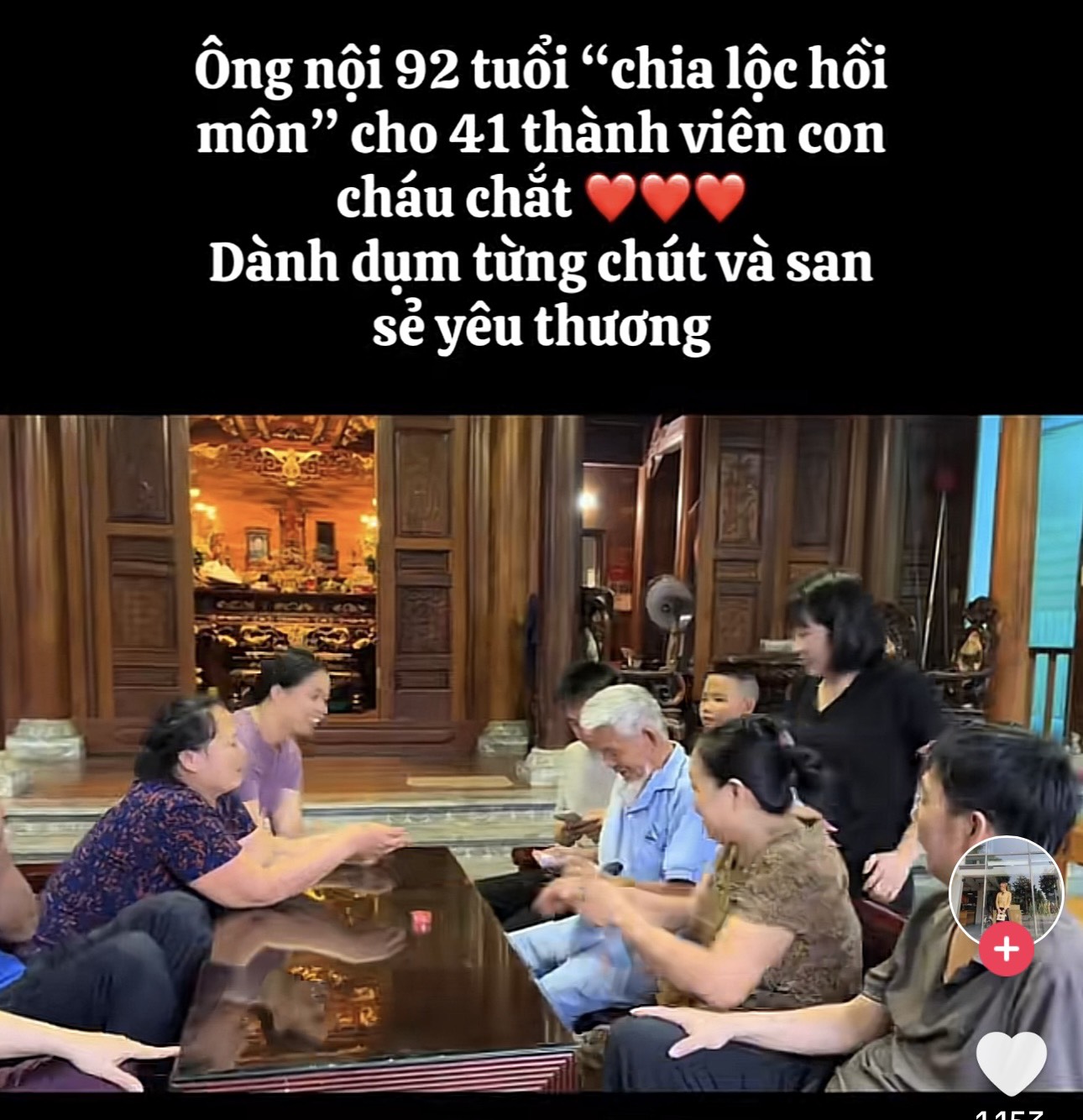 Cụ ông 92 tuổi dành dụm hàng chục năm tặng vàng, tiền cho con, cháu, chắt - Ảnh 1.