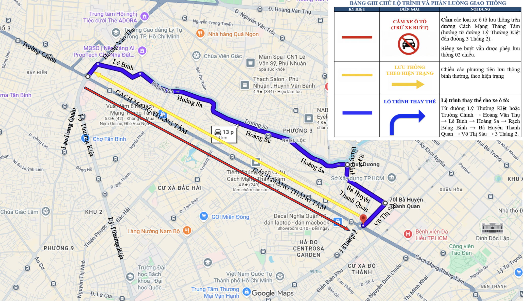 Thi công metro số 2: TP.HCM cấm ô tô một chiều trên đường Cách Mạng Tháng 8 - Ảnh 1.