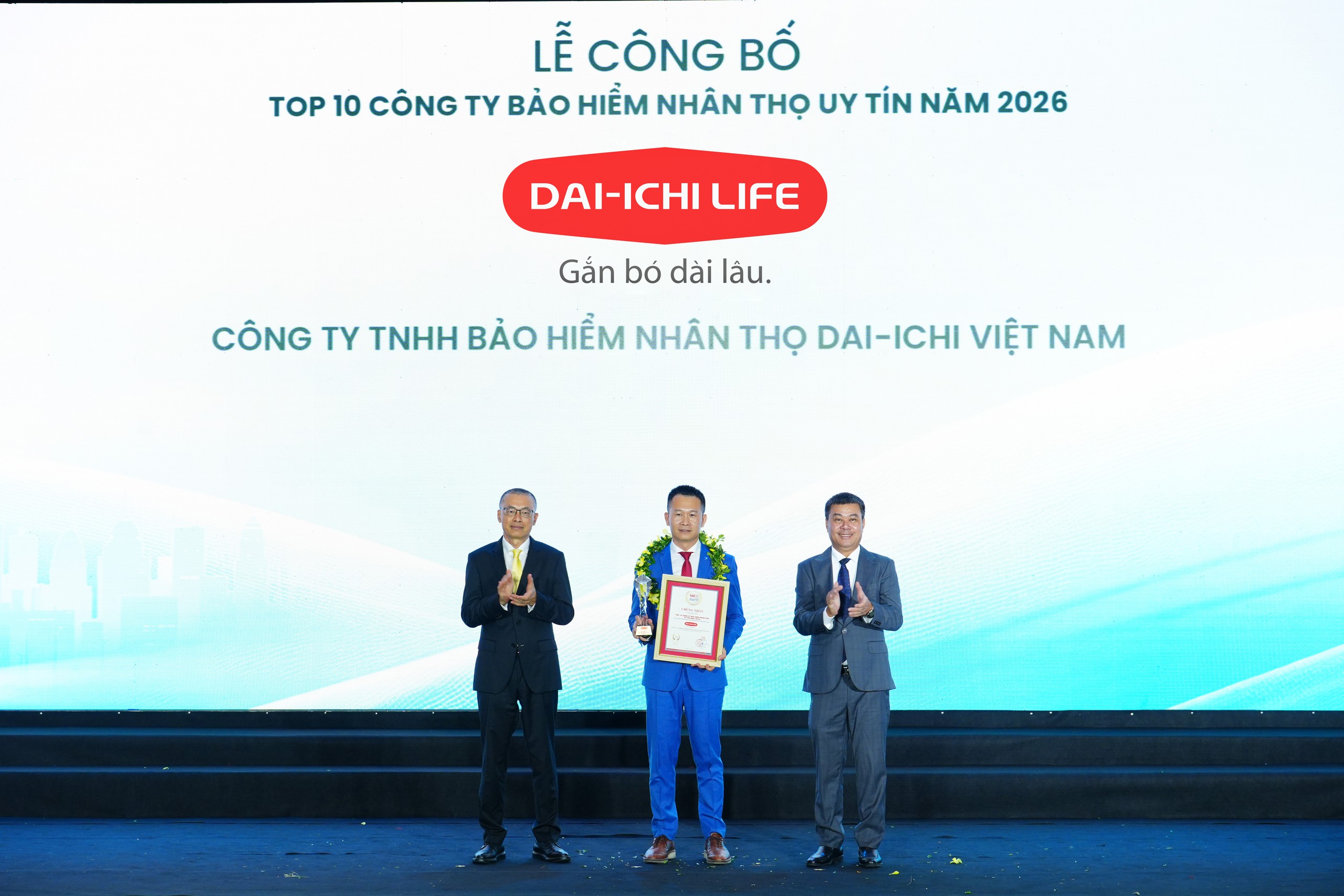 Dai-ichi Life Việt Nam đạt Top 3 công ty bảo hiểm nhân thọ uy tín 2026 - Ảnh 1.