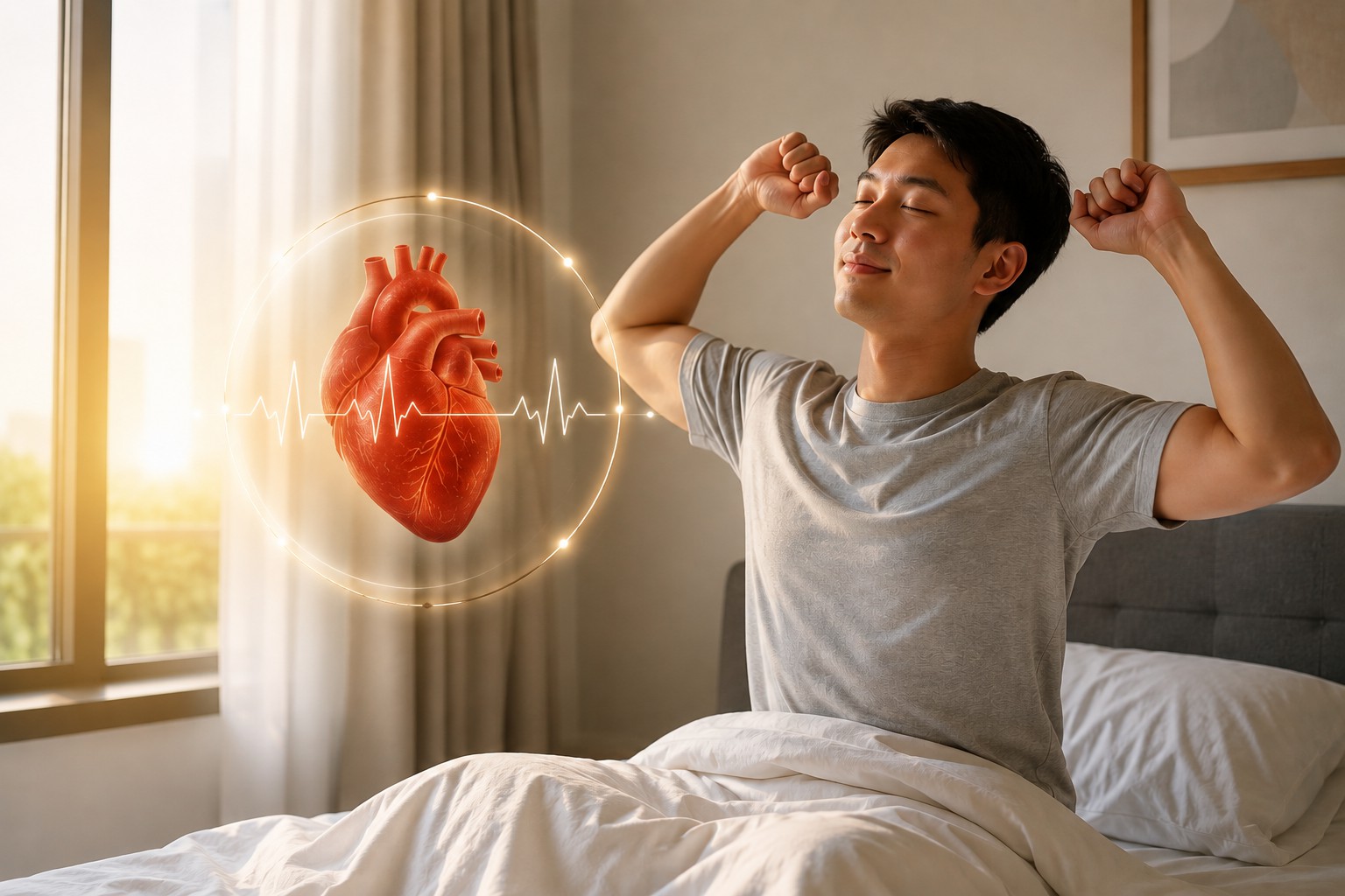 4 điều bác sĩ khuyên nên làm ngay sau khi thức dậy để bảo vệ tim - Ảnh 1.