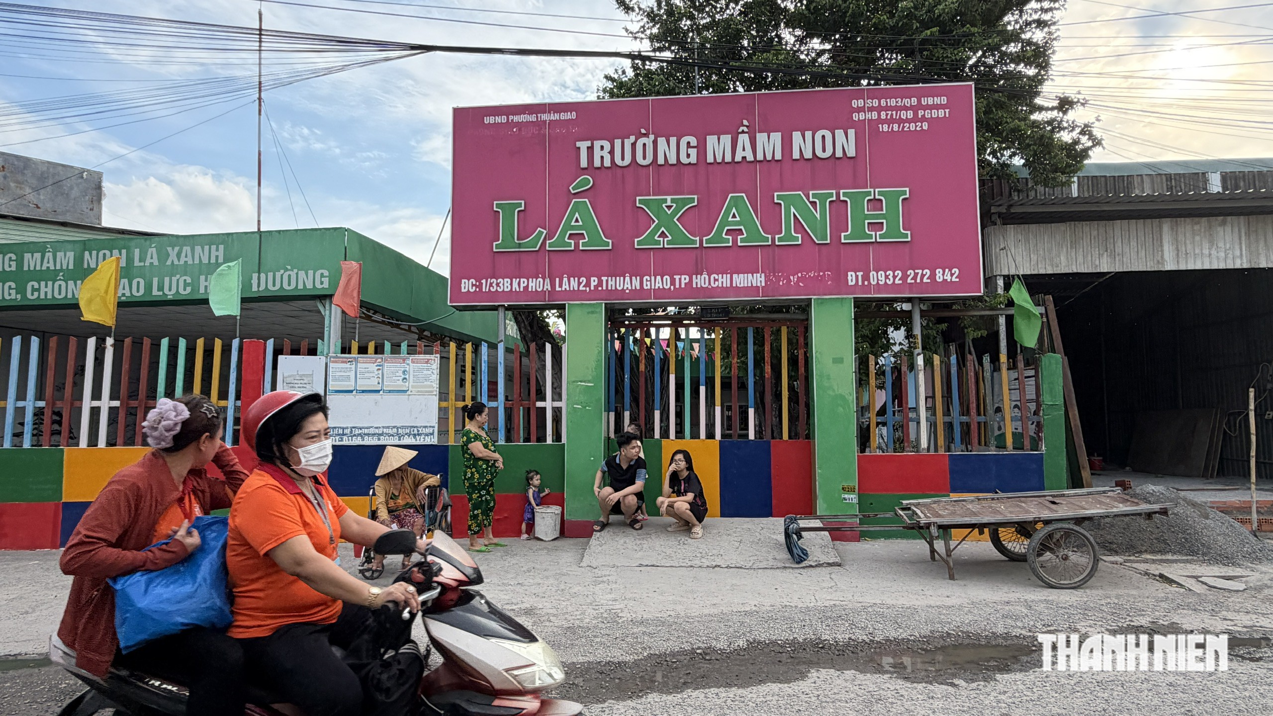TP.HCM tạm đ&igrave;nh chỉ hoạt động Trường mầm non L&aacute; Xanh ở phường Thuận Giao - Ảnh 1.