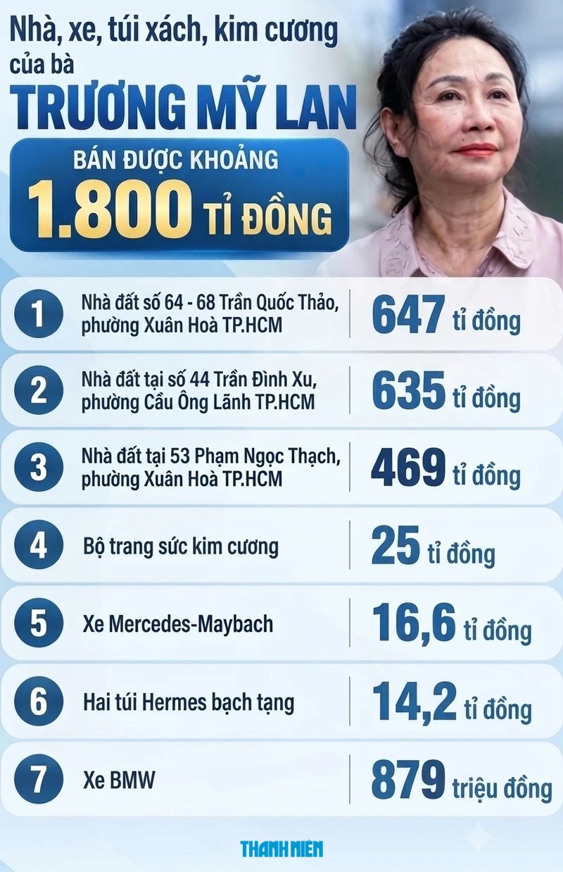 Chuẩn bị đấu giá căn biệt thự trên 200 tỉ của bà Trương Mỹ Lan - Ảnh 2.