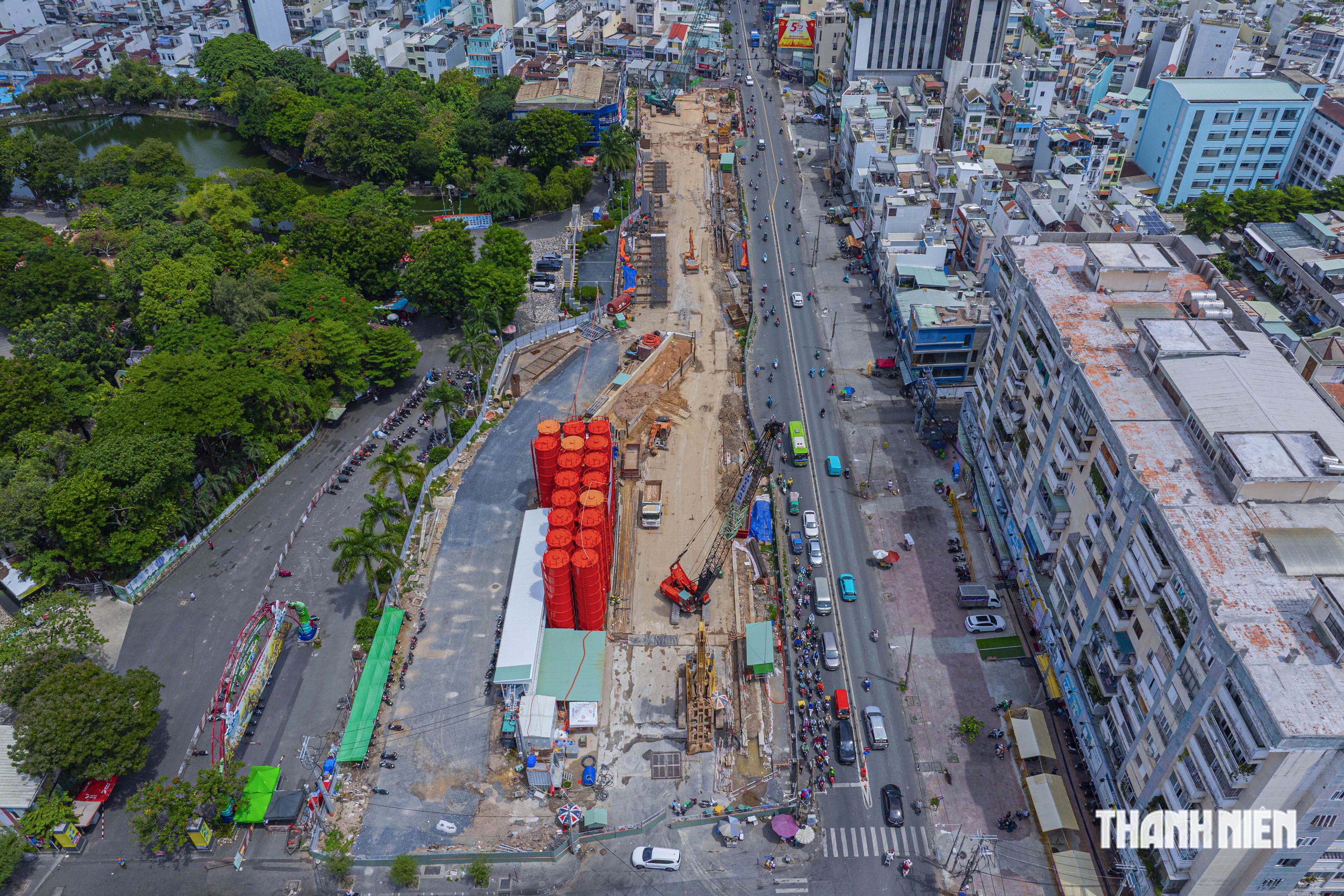 Thi công metro số 2: Người dân TP.HCM đi đường Lý Thường Kiệt lưu ý gì?- Ảnh 1.