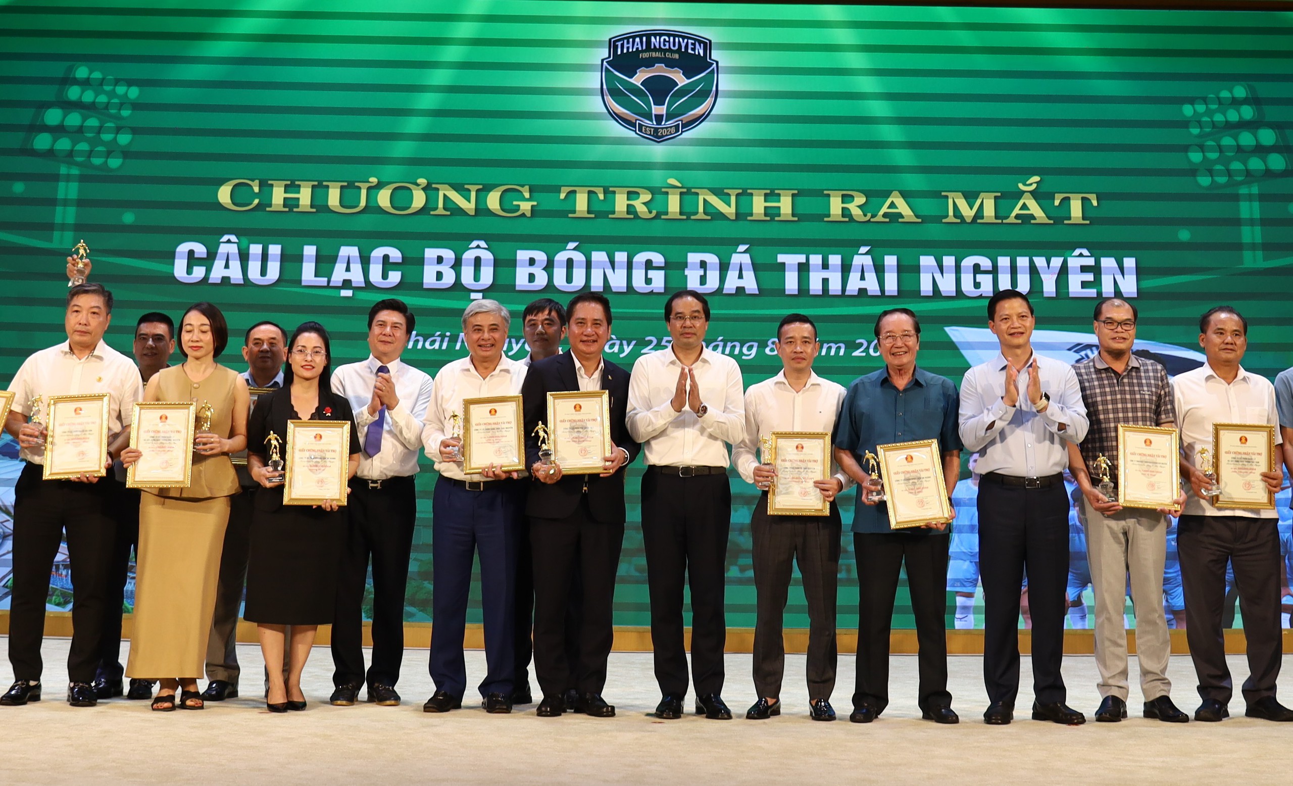 CLB Thái Nguyên nhận được nhiều sự quan tâm cũng như tài trợ