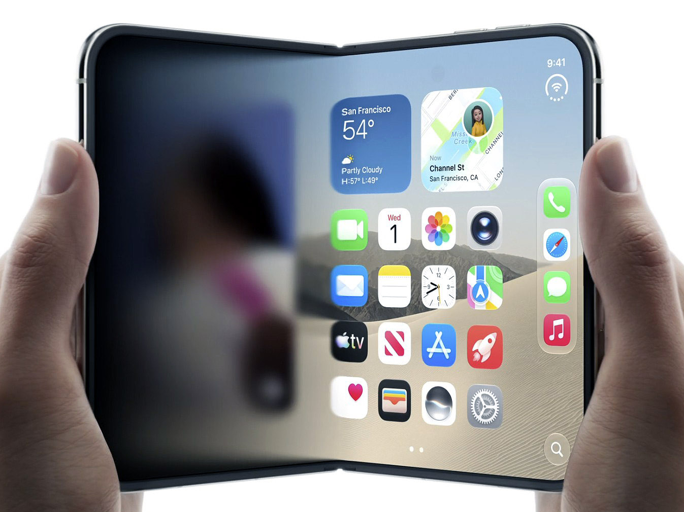 Hiệu ứng mở màn hình của iPhone Duo khiến các hãng Android thi nhau sao chép - Ảnh 1.