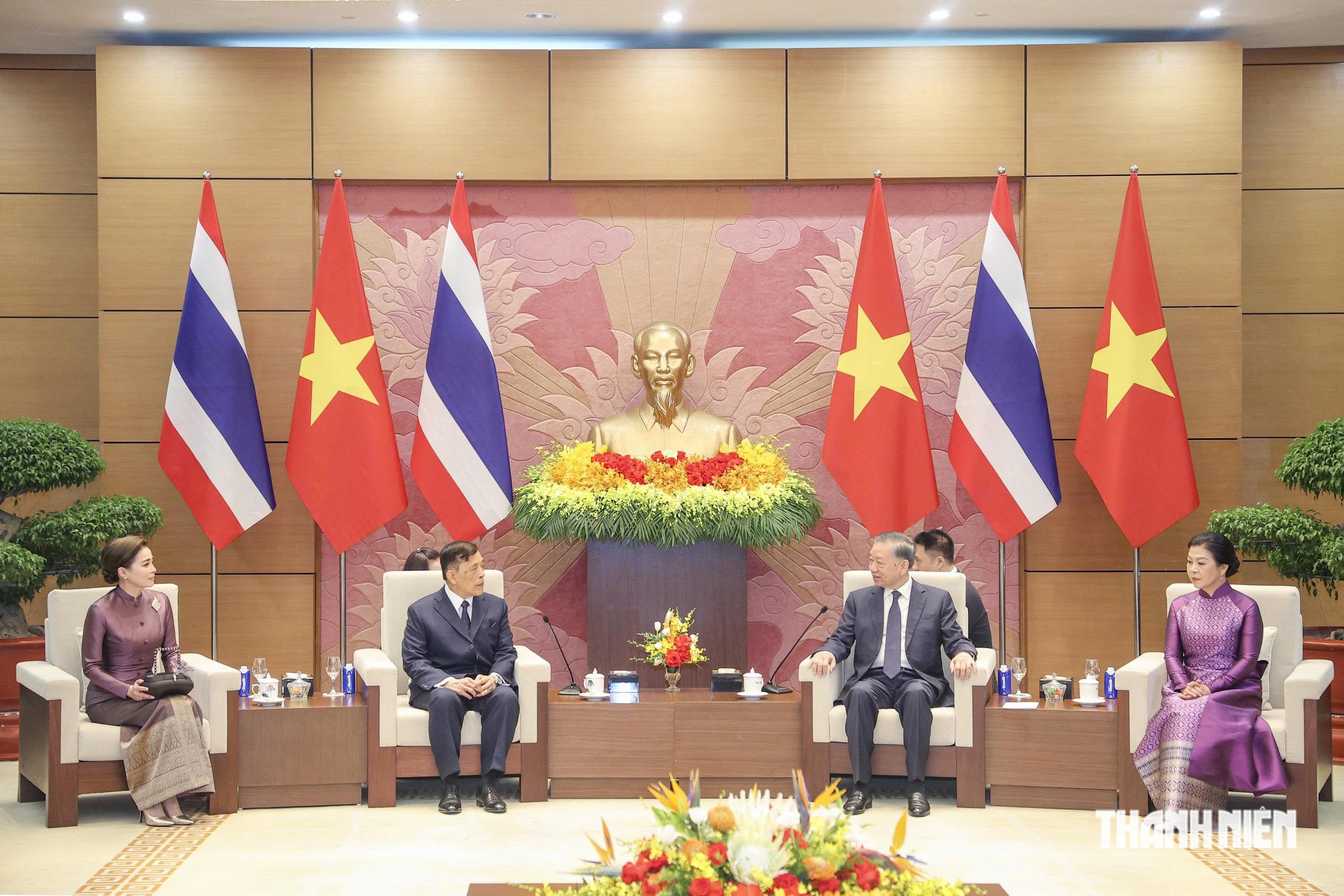 Tổng Bí thư, Chủ tịch nước Tô Lâm chủ trì đón chính thức Nhà vua Thái Lan- Ảnh 6.