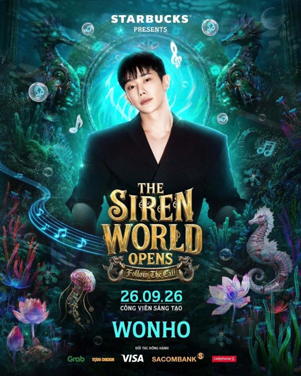WONHO lần đầu đến Việt Nam trong sự kiện Lễ hội &acirc;m nhạc The Siren World - Ảnh 1.