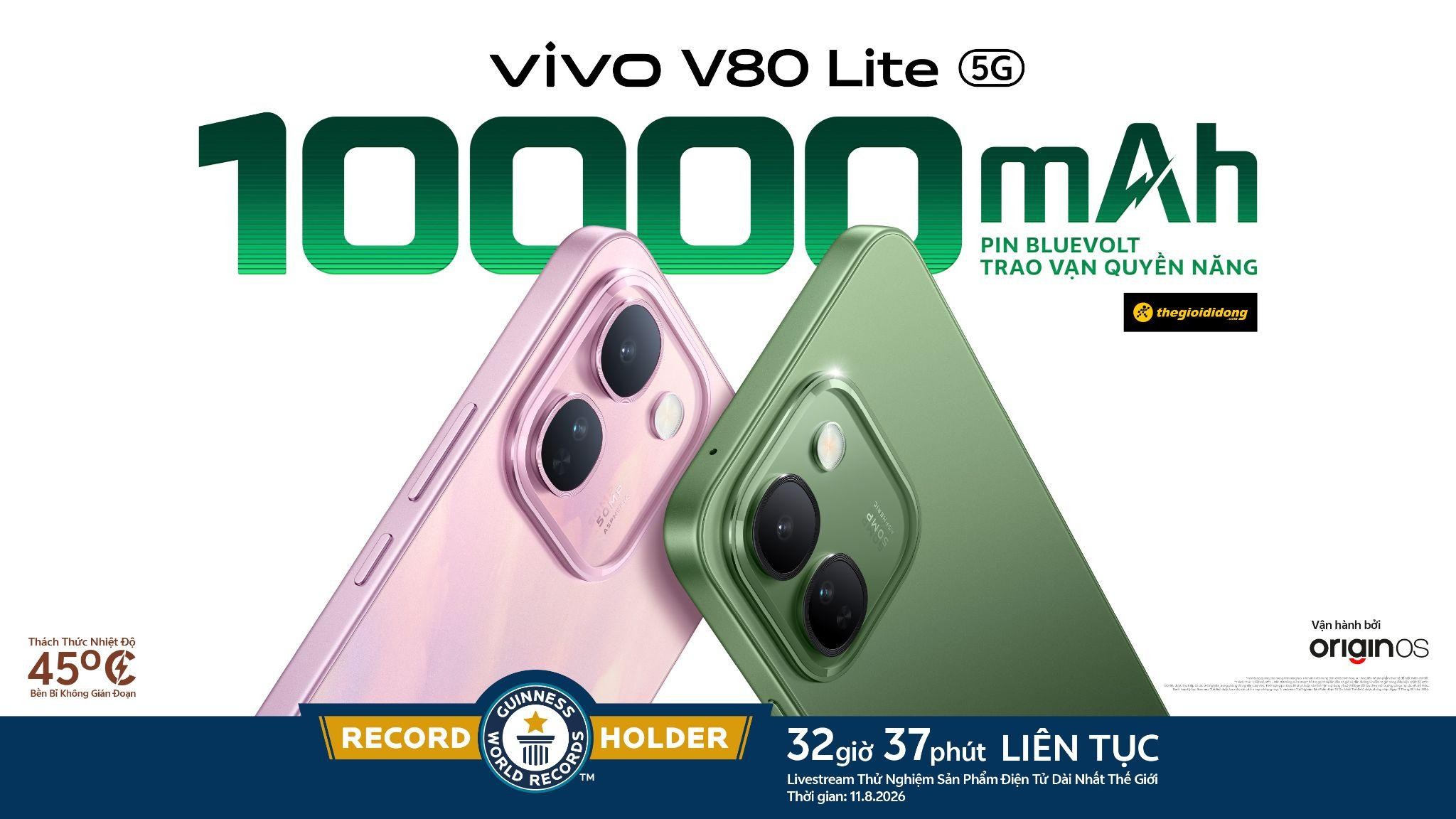 V80 Lite 5G nhận Kỷ lục Guinness thế giới™ 32 giờ 37 phút sử dụng liên tục- Ảnh 1.