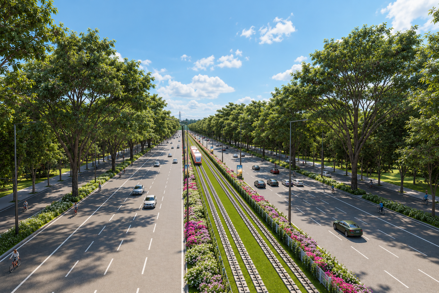 Diện mạo tương lai của 'đại lộ 10 làn xe' phục vụ APEC 2027 - Ảnh 1.