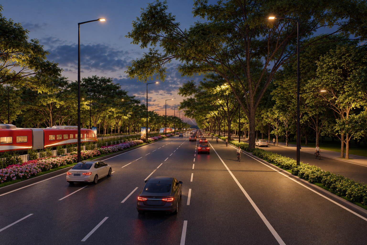 Diện mạo tương lai của 'đại lộ 10 làn xe' phục vụ APEC 2027 - Ảnh 5.