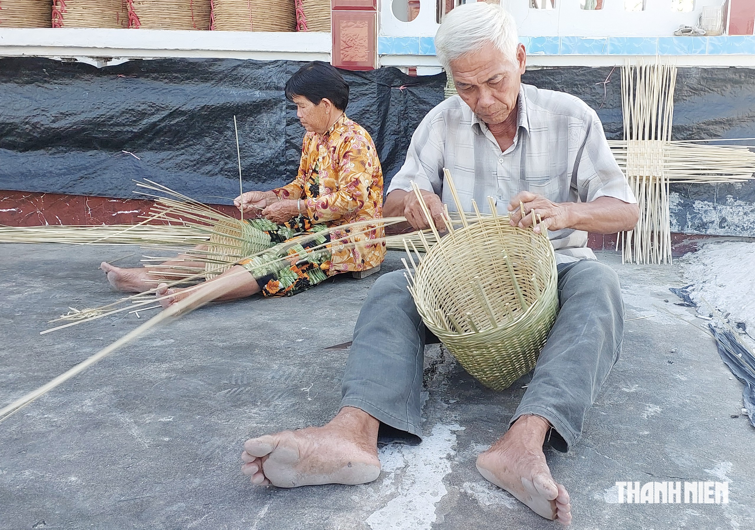 Ông Đạt U.70 giữ nghề đan đát trăm năm, dành 5 công đất trồng tre, trúc- Ảnh 2.