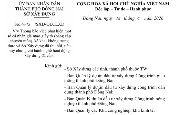 Thu hồi chứng chỉ hành nghề của 4 cá nhân do sử dụng bằng đại học giả - Ảnh 1.