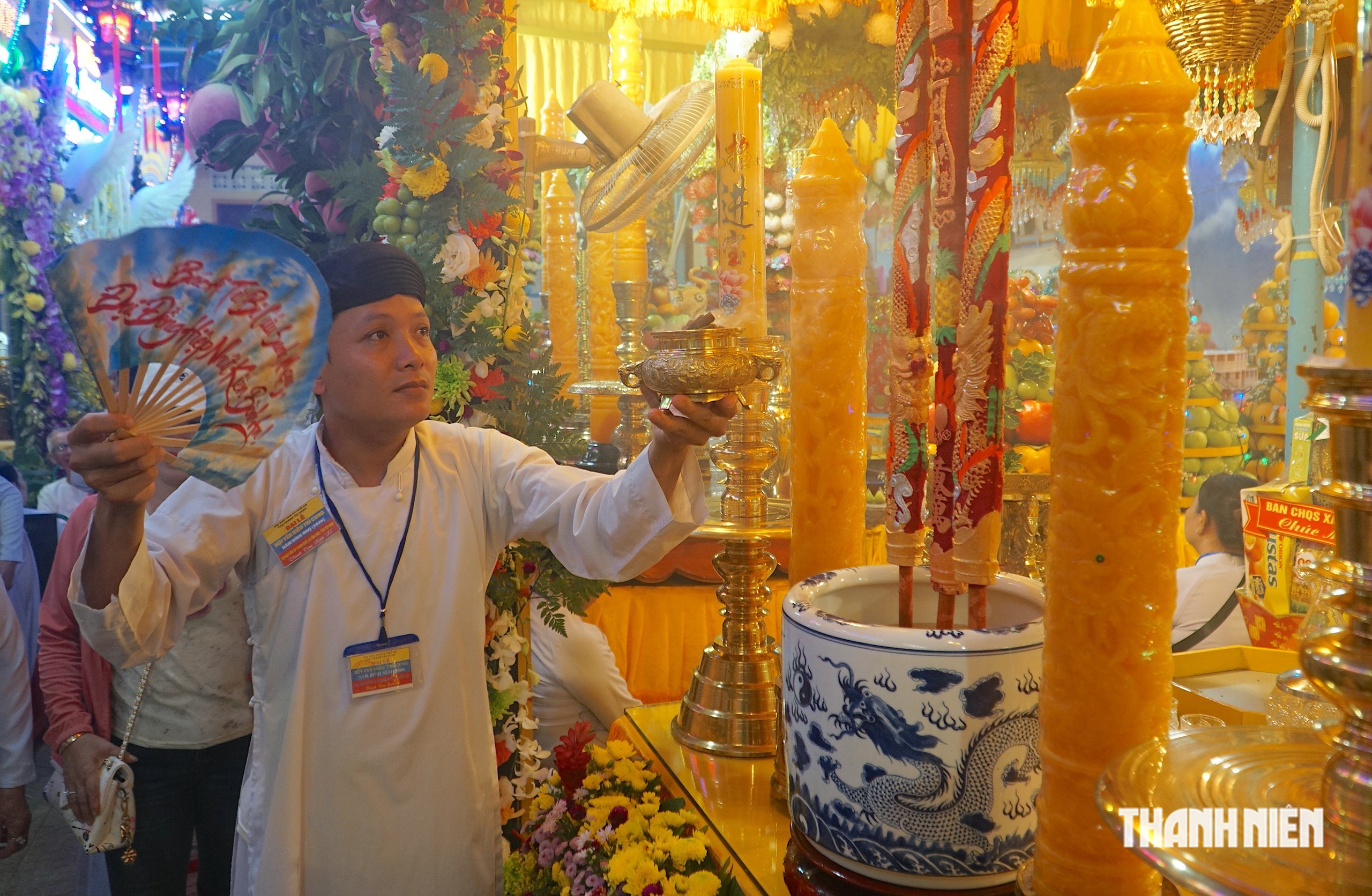 Hội yến Diêu Trì Cung: Hàng trăm loại hoa, trái cây bắt mắt dâng cúng Phật Mẫu - Ảnh 10.