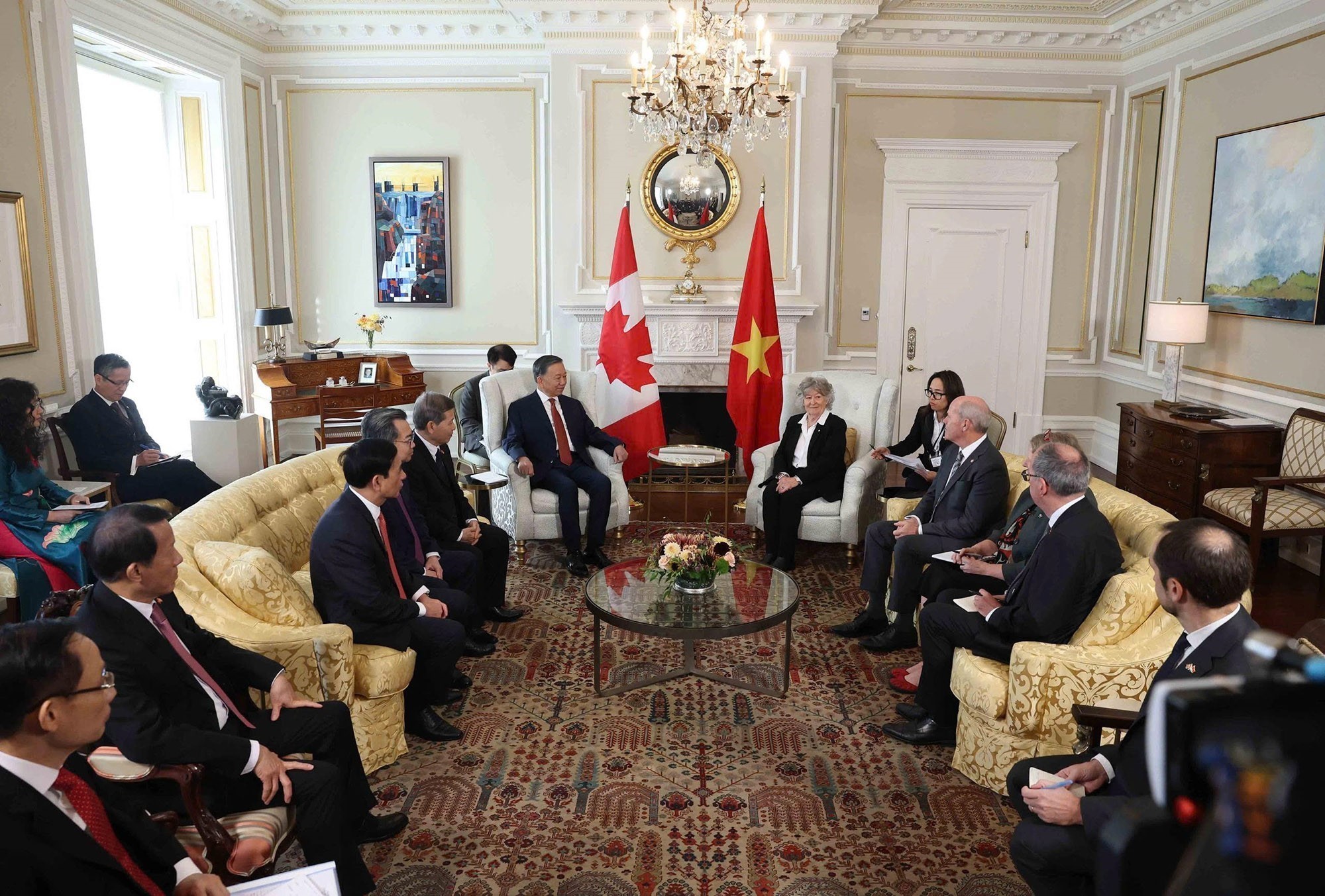 Lễ đón Tổng Bí thư, Chủ tịch nước Tô Lâm thăm cấp Nhà nước Canada - Ảnh 6.