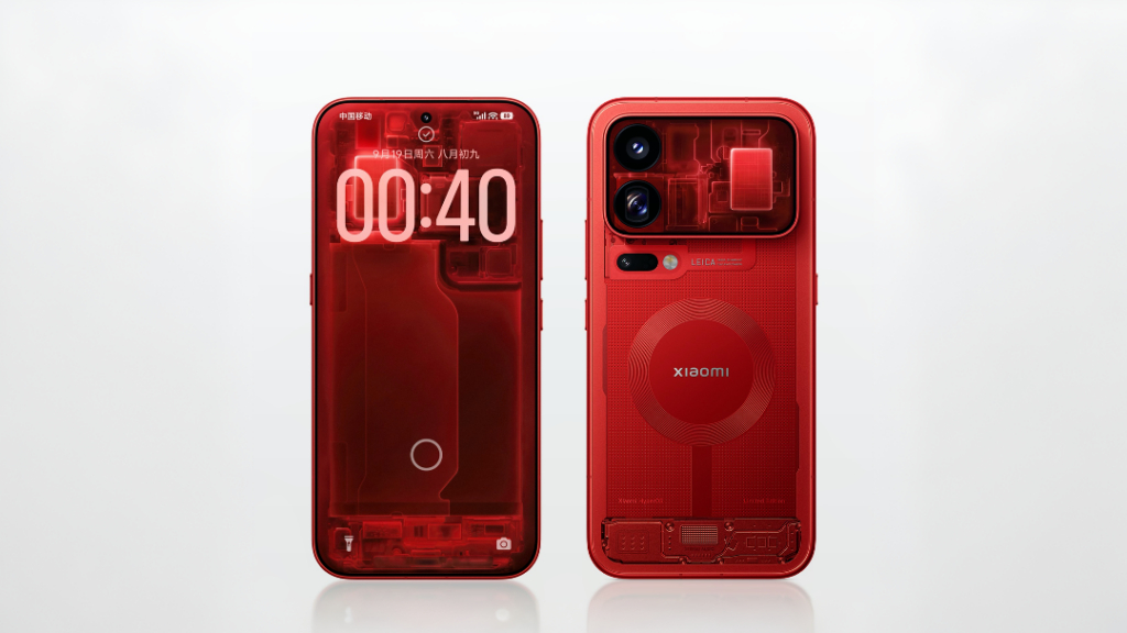 Độc lạ phiên bản trong suốt màu đỏ của Xiaomi 18 Pro và 18 Pro Max - Ảnh 1.