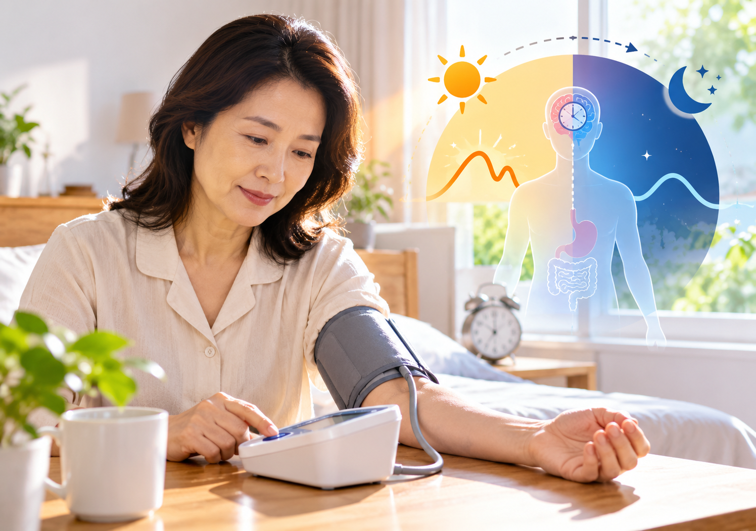 Vì sao huyết áp buổi sáng thường cao hơn? Cách phòng huyết áp cao - Ảnh 1.
