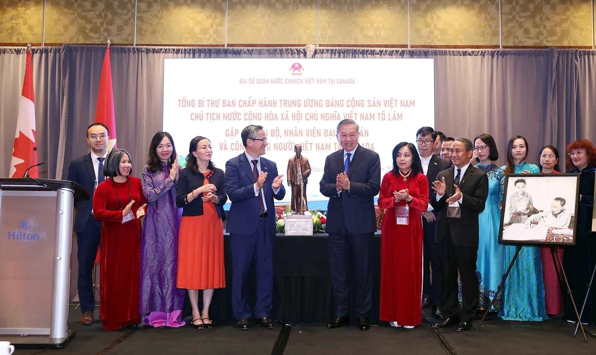 Tổng Bí thư, Chủ tịch nước Tô Lâm gặp gỡ cộng đồng người Việt tại Canada- Ảnh 1.