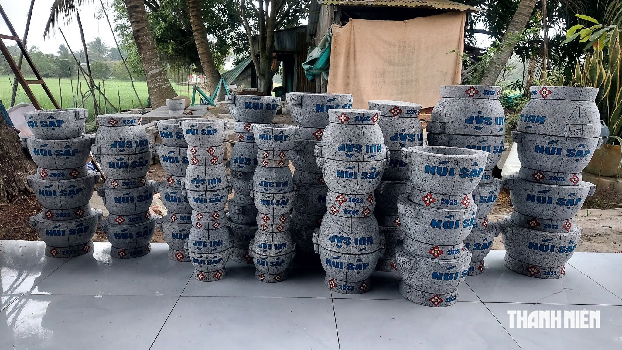 Cối đá ở Thoại Sơn, nghề làm 'mềm' đá núi An Giang, hiếm người còn rành- Ảnh 9.