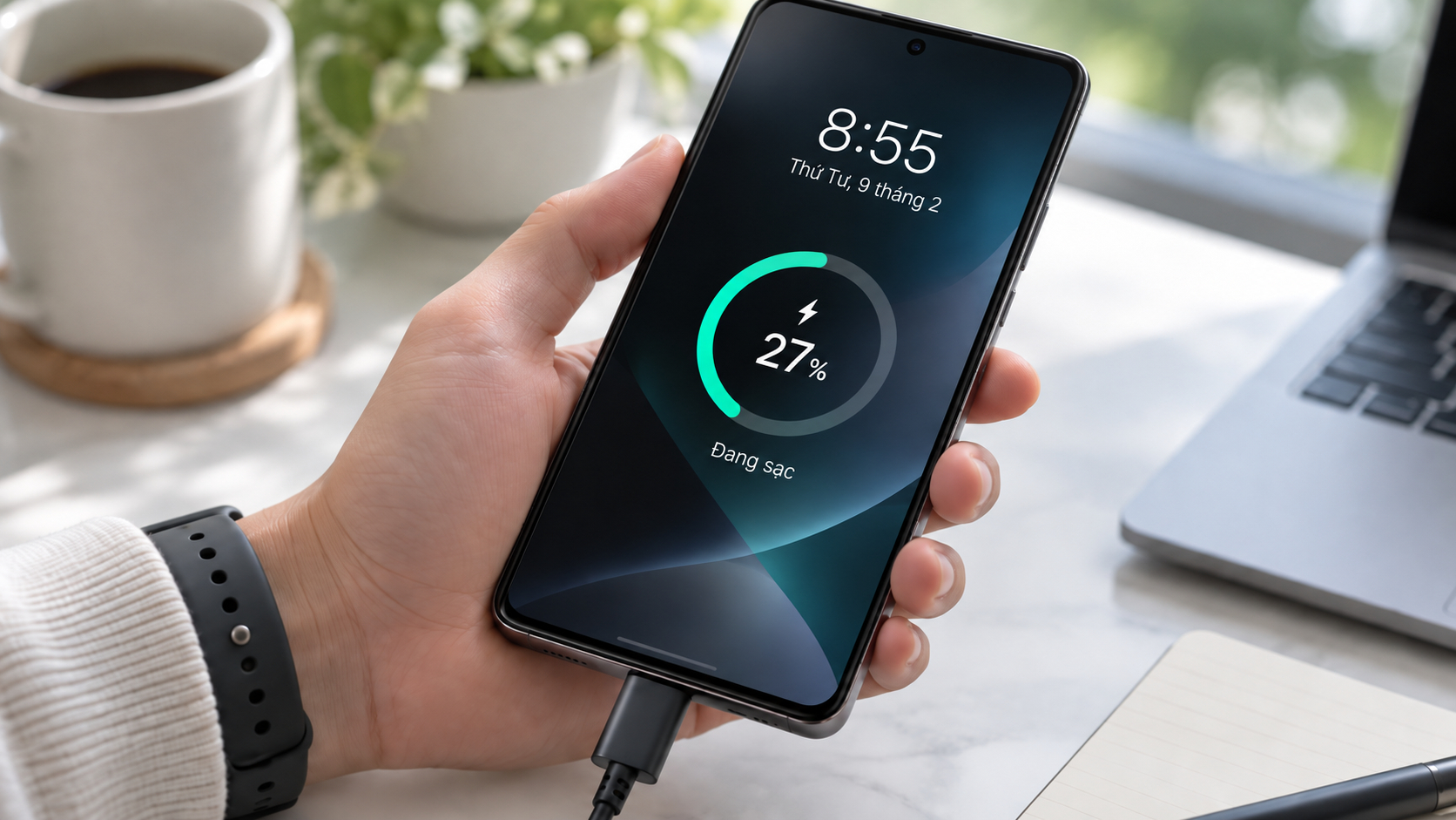 Lý do điện thoại Samsung không đạt tốc độ sạc tối đa dù dùng củ sạc nhanh - Ảnh 1.