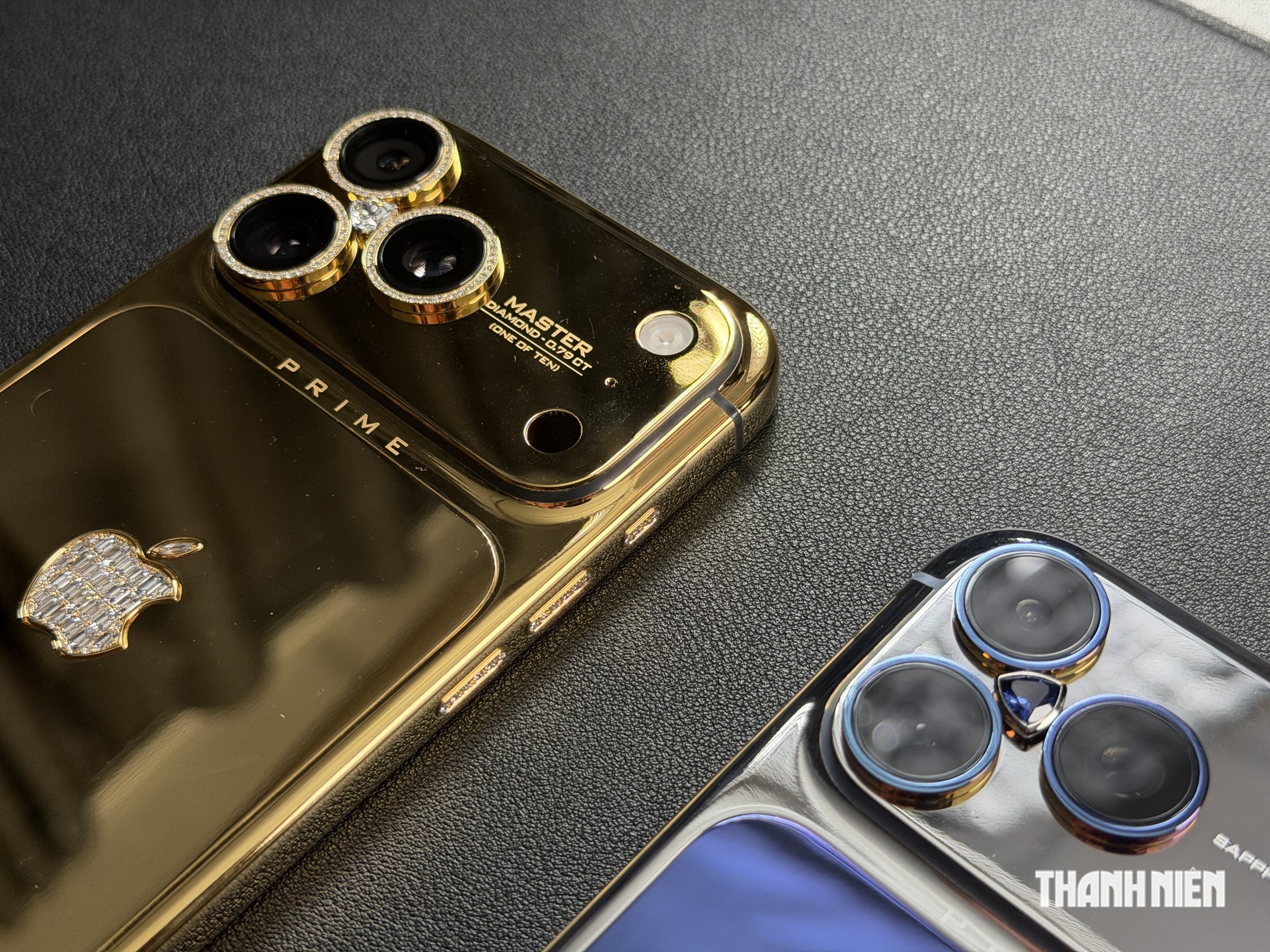 iPhone 18 Pro Max mạ vàng, đính kim cương giá hơn 200 triệu đồng tại Việt Nam - Ảnh 2.