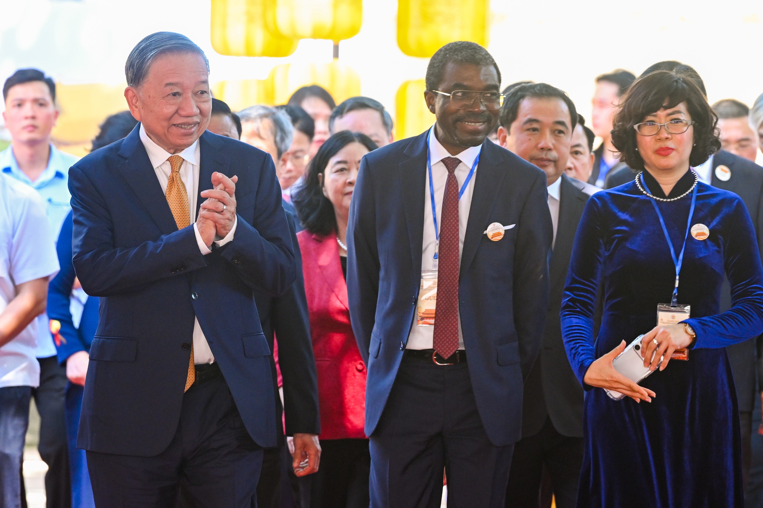 Tổng Bí thư, Chủ tịch nước Tô Lâm dự khởi công dự án đầu tư tu bổ Điện Kính Thiên- Ảnh 1.