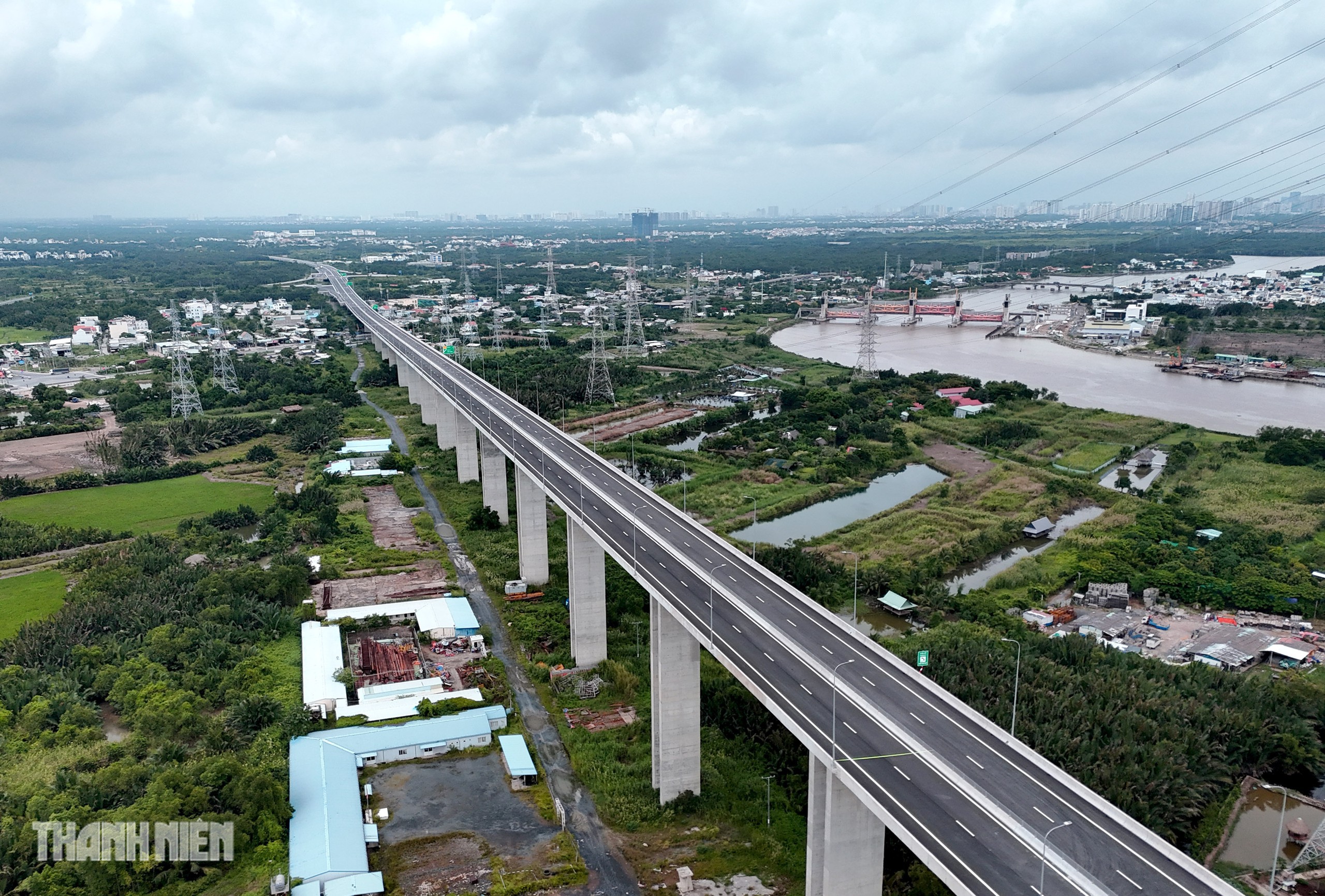 Cao tốc Bến Lức - Long Th&agrave;nh trước giờ th&ocirc;ng to&agrave;n tuyến - Ảnh 4.