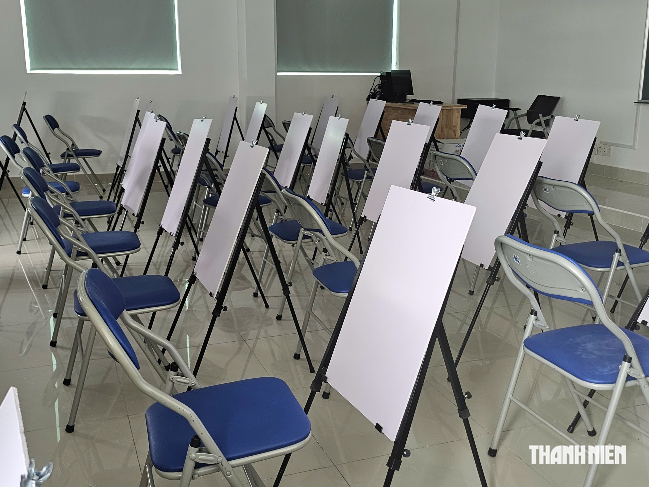 Phòng học hiện đại của Trường Văn hóa Công an nhân dân V trước lễ khai giảng - Ảnh 5.