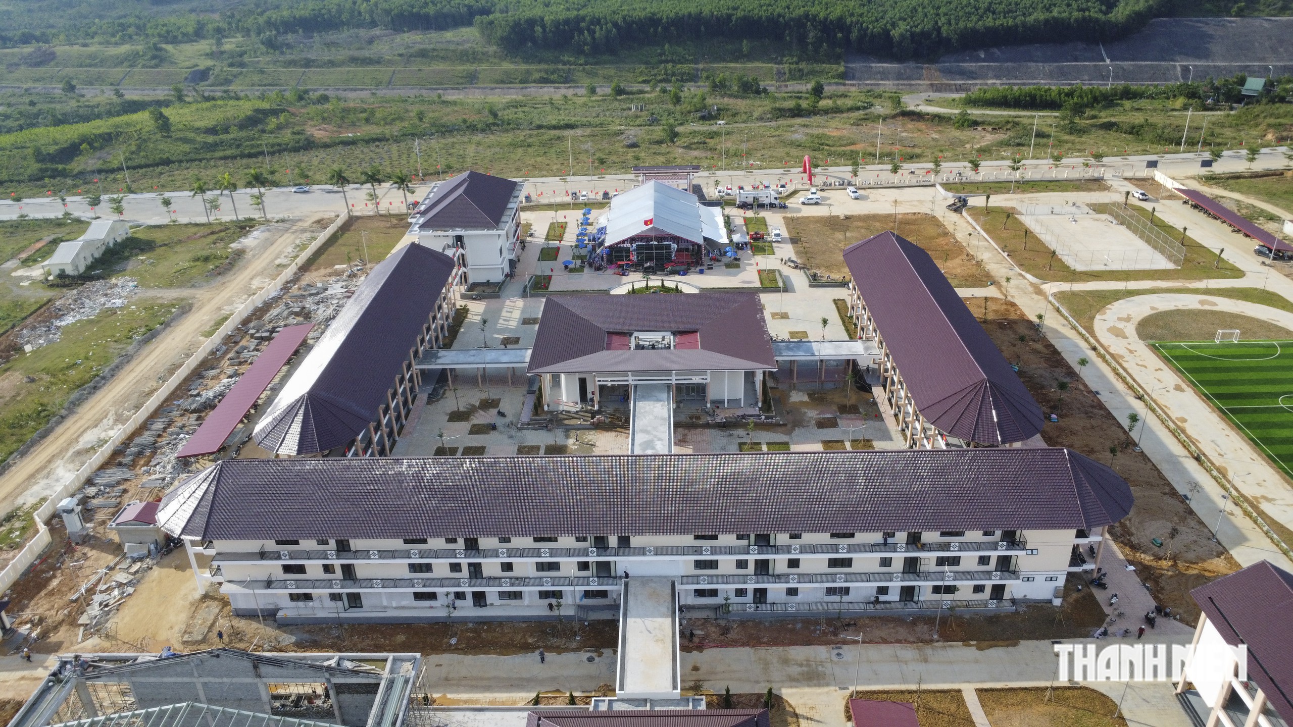 Trường nội tr&uacute; v&ugrave;ng cao Huế trước ng&agrave;y khai giảng: 'Khang trang kh&ocirc;ng tưởng'- Ảnh 14.