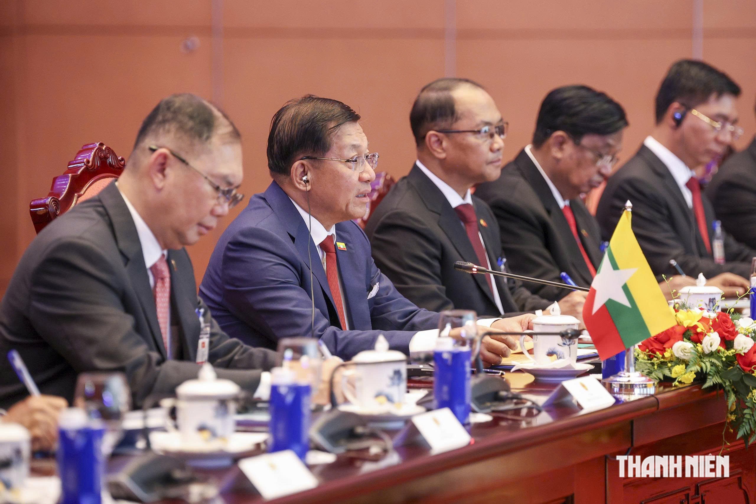 Tổng Bí thư, Chủ tịch nước Tô Lâm chủ trì Lễ đón Tổng thống Myanmar - Ảnh 9.
