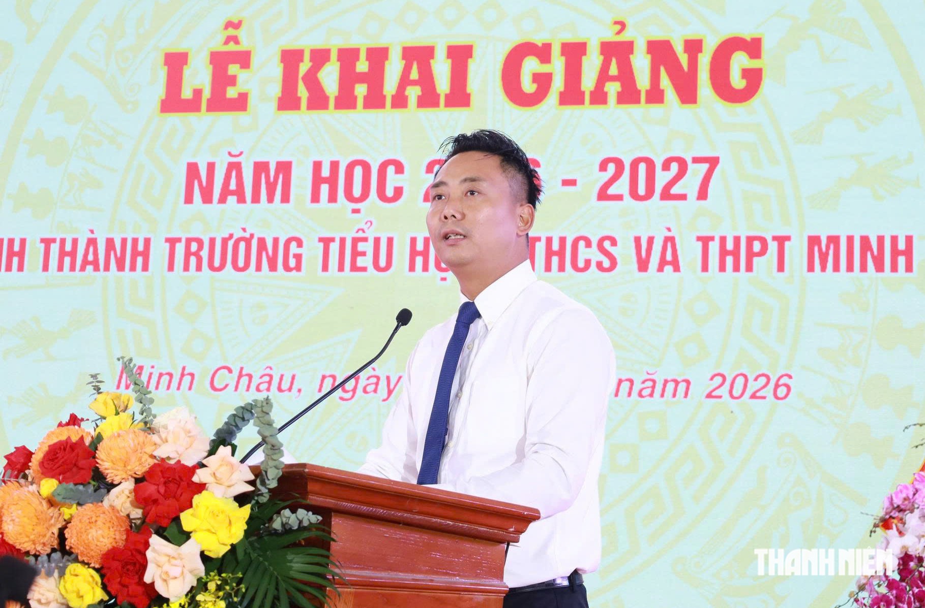 Khai giảng ở xã đảo duy nhất của Hà Nội, lần đầu đón học sinh lớp 10 - Ảnh 5.