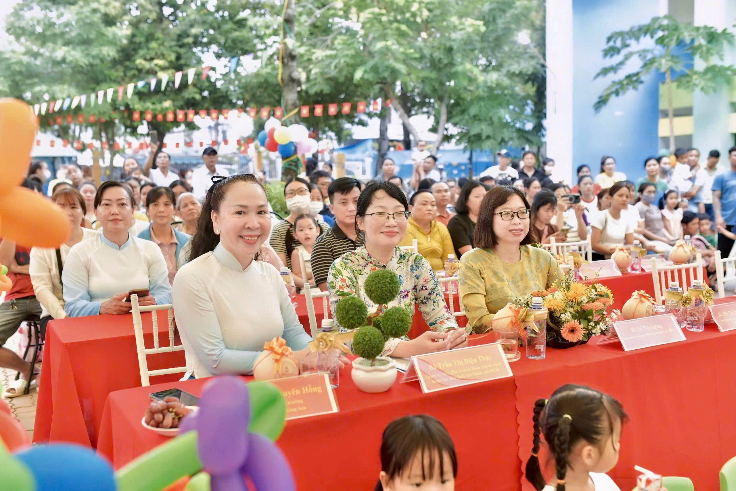 Trường mầm non c&ocirc;ng lập diện t&iacute;ch lớn nhất quận 8 cũ, TP.HCM giờ ra sao? - Ảnh 1.