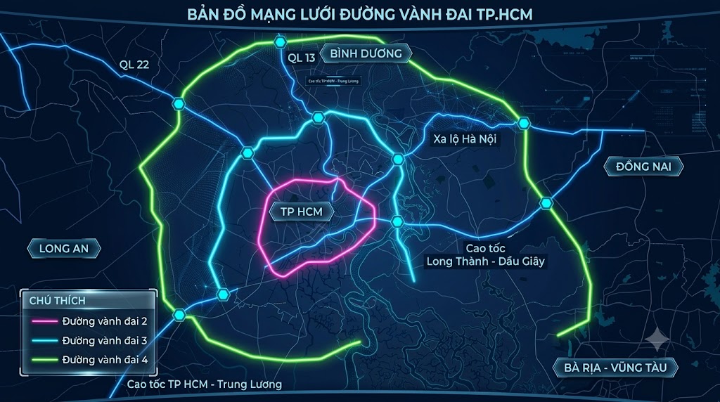TP.HCM đề xuất làm thêm gần 700 km đường vành đai - Ảnh 2.