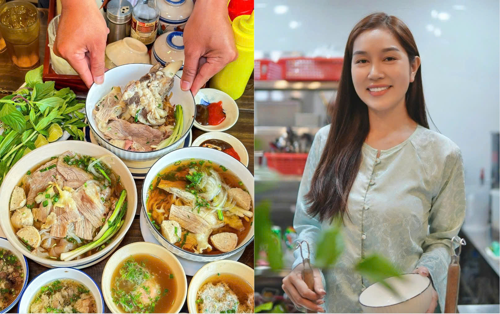 Chị chủ xinh đẹp mở quán phở '3 miễn phí' ở TP.HCM, phong cách Sài Gòn xưa - Ảnh 1.