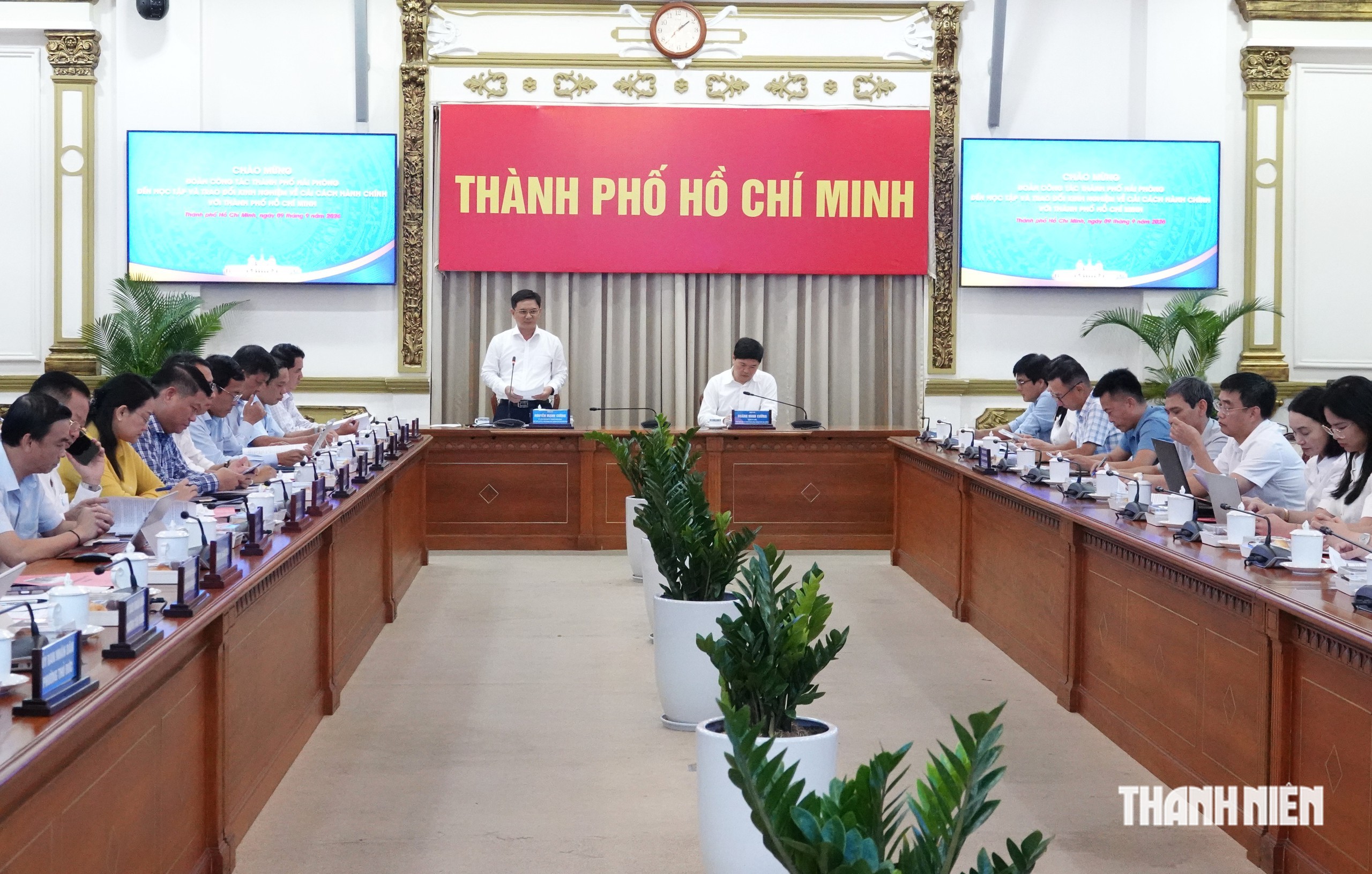 TP.HCM chia sẻ kinh nghiệm cải cách hành chính với TP.Hải Phòng - Ảnh 1.