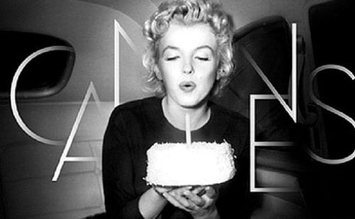  Đặc biệt, tháng 5.2012, liên hoan phim Cannes lần thứ 65 chọn Marilyn Monroe làm biểu tượng. Tên và biểu tượng Cannes 2012 đã được đặt trên nền bức ảnh đen trắng chụp Marilyn cầm trên tay một chiếc bánh sinh nhật và đang thổi nến