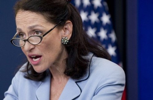 Ủy viên FDA, bà Margaret Hamburg cảnh báo về những nhà thuốc tây online giả mạo - Ảnh: AFP