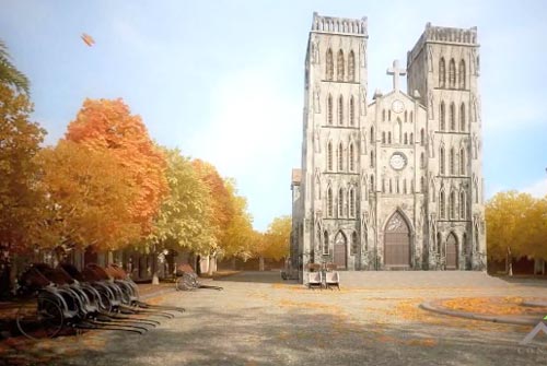 tranh 3d hà nội